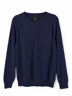 Nordstrom Men’s Shop Cotton Cashmere Sweater Blue XL